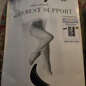 Sheerest Support Pantyhose - Black